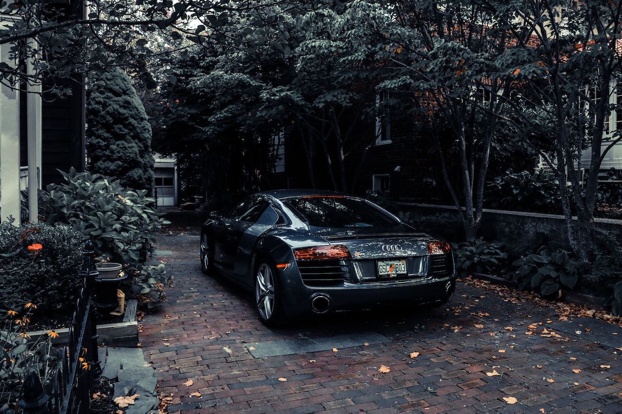 Black Audi Car Parked