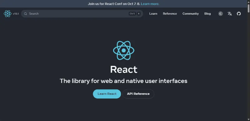 React