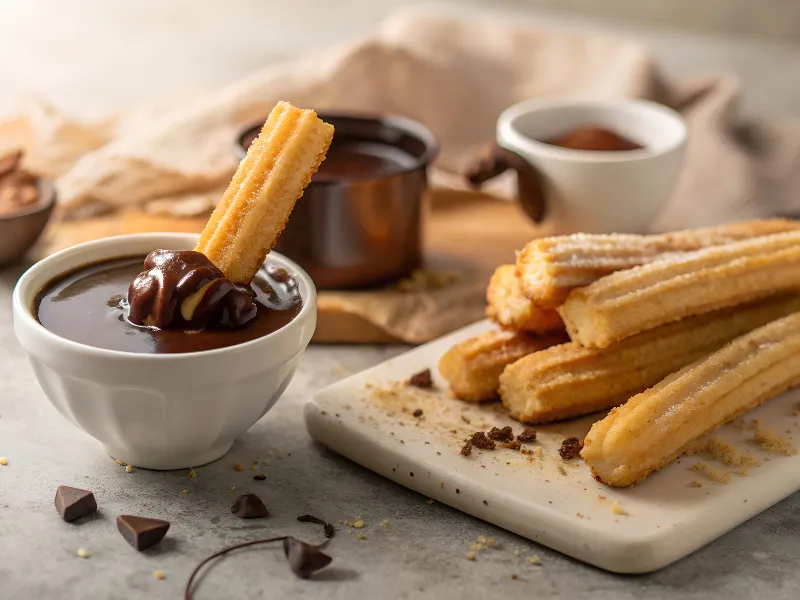 Churros with chocolate