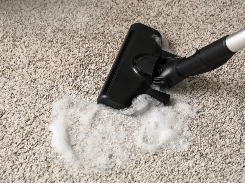 Carpet cleaning using vinegar